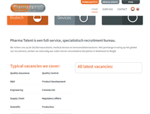 Tablet Screenshot of pharma-talent.nl